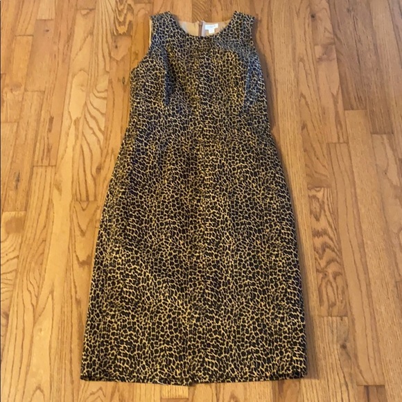 J Crew Factory Leopard Sheath Dress - Picture 2 of 5